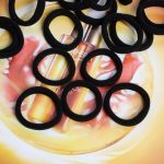 통통 머리끈 40p세트 블랙 고무밴드 헤어장식