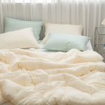 아이보리 몽글몽글 슈퍼싱글 차렵 이불 베개커버 세트